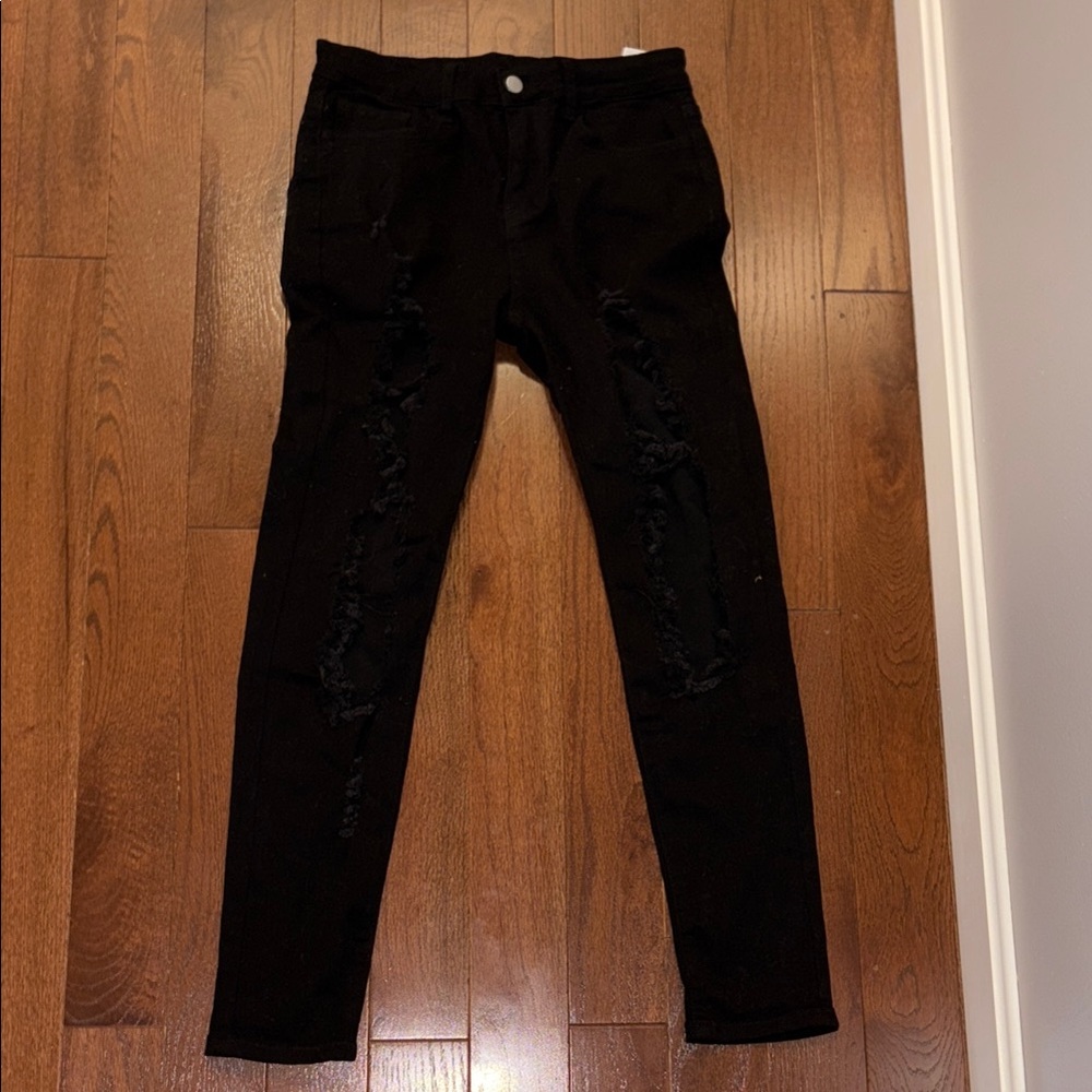 SHEIN Black Skinny Jeans for Women